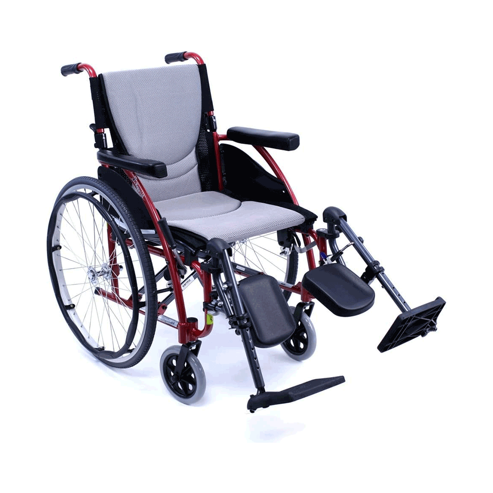 Ultra lightweight wheelchair folded side profile – Karman S-Ergo 115