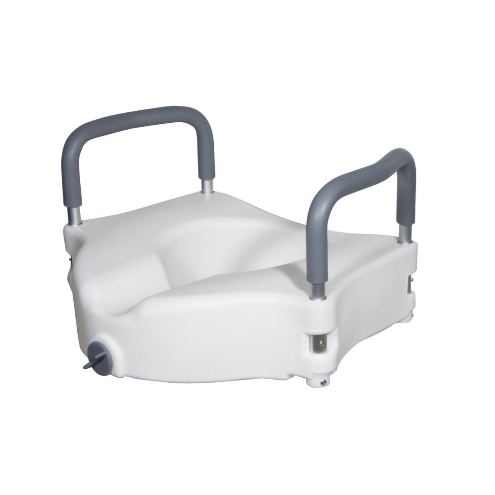 Elevated Toilet Seat With Removable Padded Arms