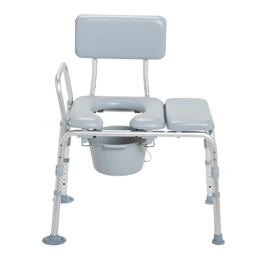 Transfer Bench With Commode Opening And Padding