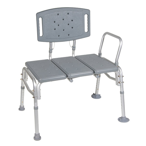 Drive Medical 12025KD-1 Heavy Duty Bariatric Plastic Seat Transfer Bench