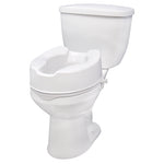 Drive Medical 12066 Raised Toilet Seat with Lock, Standard Seat, 6