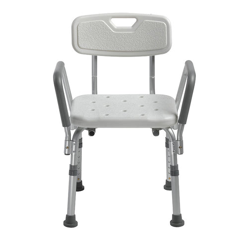 Drive Medical 12445KD-1 Knock Down Bath Bench with Back and Padded Arms