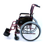 Karman LT-980 18 inch Seat 24 lbs. Ultra Lightweight Wheelchair with Elevating Legrest in Merlot Mica