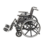 Drive Medical PLA418FBUARAD-ELR Viper Plus GT Wheelchair with Universal Armrests, Elevating Legrests, 18