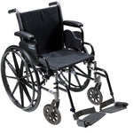 Drive Medical K316DDA-SF Cruiser III Light Weight Wheelchair with Flip Back Removable Arms, Desk Arms, Swing away Footrests, 16