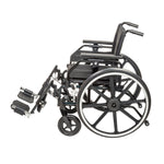 Drive Medical PLA420FBUARAD-ELR Viper Plus GT Wheelchair with Universal Armrests, Elevating Legrests, 20