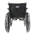 Karman LT-700T 20 inch Height Adujustable Seat 36 lbs. Lightweight Steel Wheelchair with Removable Armrest