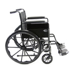 Karman LT-800T 16 inch Seat 34 lbs. Lightweight Steel Wheelchair with Fixed Armrest