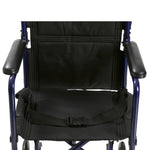 Drive Medical ATC19-BL Lightweight Transport Wheelchair, 19