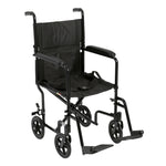 Drive Medical ATC19-BK Lightweight Transport Wheelchair, 19