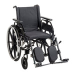 Drive Medical PLA422FBUARAD-ELR Viper Plus GT Wheelchair with Universal Armrests, Elevating Legrests, 22