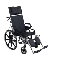 Drive Medical PLA416RBDDA Viper Plus GT Full Reclining Wheelchair, Detachable Desk Arms, 16" Seat