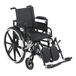 Drive Medical PLA418FBDAARAD-ELR Viper Plus GT Wheelchair with Flip Back Removable Adjustable Desk Arms, Elevating Leg Rests, 18