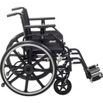 Drive Medical PLA418FBUARAD-SF Viper Plus GT Wheelchair with Universal Armrests, Swing-Away Footrests, 18