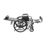 Drive Medical SSP20RBDDAV Silver Sport Full-Reclining Wheelchair, Desk Arms, 20