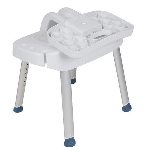 Drive Medical RTL12606 Bathroom Safety Shower Chair with Folding Back