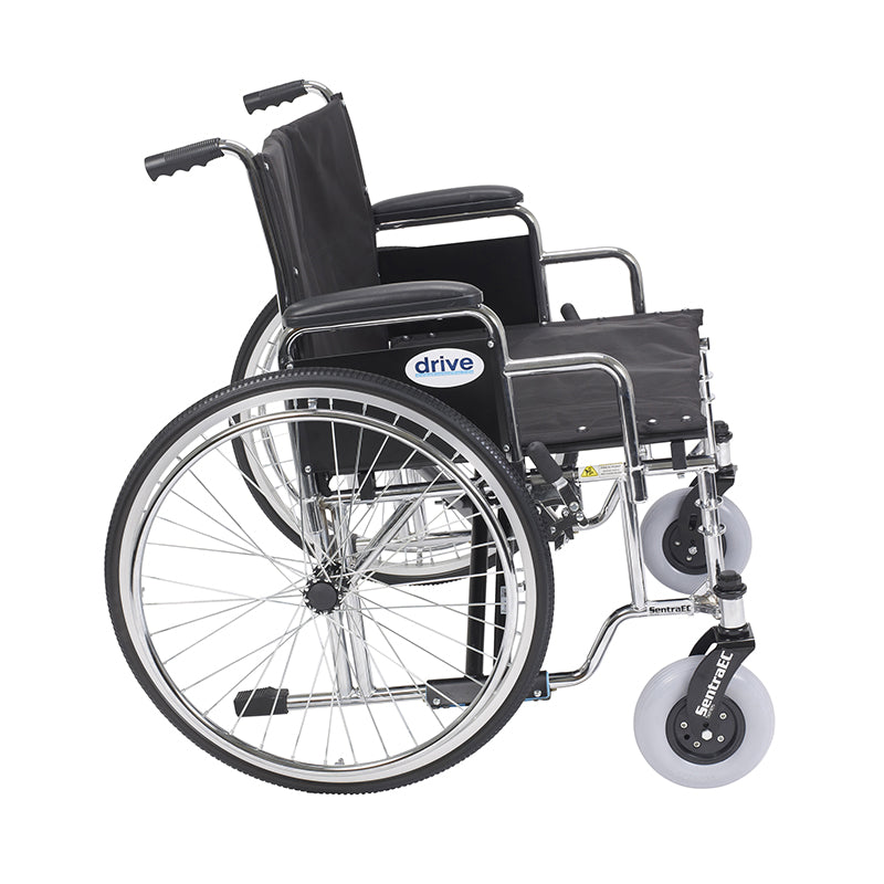 Drive Medical STD26ECDDA Sentra EC Heavy Duty Extra Wide Wheelchair, Detachable Desk Arms, 26" Seat