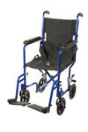 Drive Medical ATC17-BL Lightweight Transport Wheelchair, 17