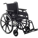 Drive Medical PLA422FBUARAD-SF Viper Plus GT Wheelchair with Universal Armrests, Swing-Away Footrests, 22