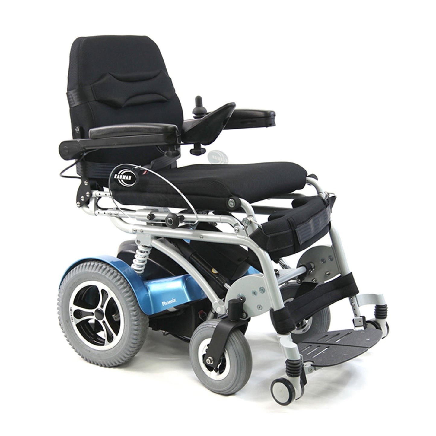 Karman XO-202 Full Power Stand Up Wheelchair, Runs Off 25 Miles Per Charge, 16 inch in Width, Aluminum Frame