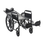 Drive Medical SSP18RBDFAV Silver Sport Full-Reclining Wheelchair, Full Arms, 18