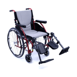 Karman S-115-Q 25 lbs Ultra Light Ergonomic Wheelchair with Removable Footrest and Quick Release Wheels