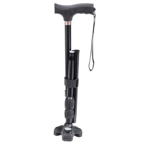 Adjustable Folding Cane Flex N Go With T Handle