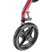 Aluminum Red Rollator Walker Comfortable Padded Seat