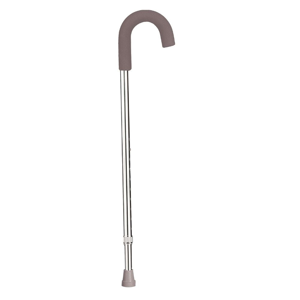 Aluminum Round Handle Cane With Foam Grip