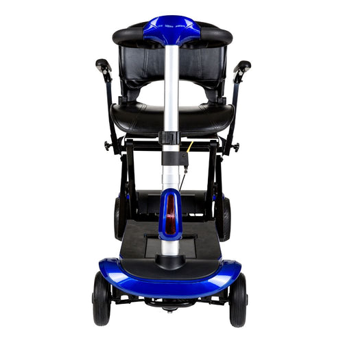 Blue Folding Travel Scooter Zoome Auto Flex