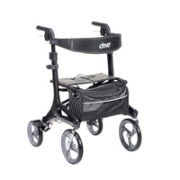 Carbon Fiber Nitro Elite Rolling Walker Black