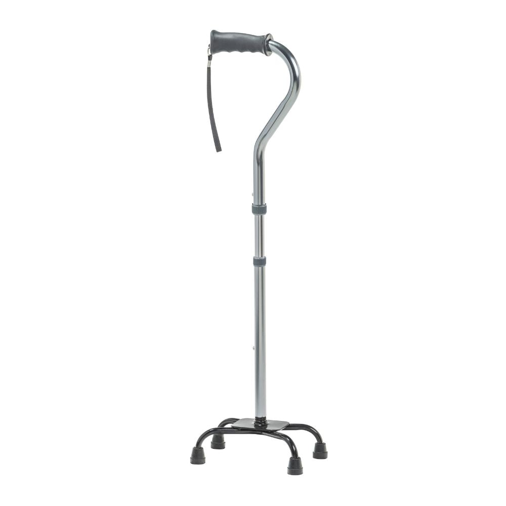 Charcoal Folding Quad Cane Small Base