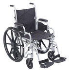 Poly Fly Light Weight Transport Chair Wheelchair with Swing away Footrest