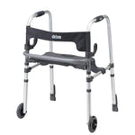 Clever Lite Ls Walker Rollator Push Down Brakes Side View