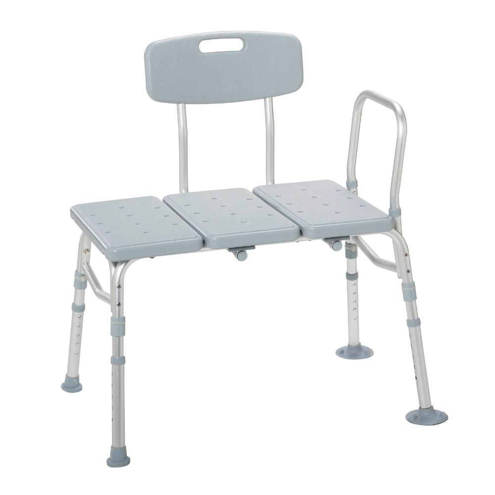 Comfortable Plastic Transfer Bench With Backrest