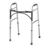 Deluxe Two Button Folding Walker Side View