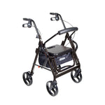 Duet Dual Function Rollator Transport Wheelchair Black