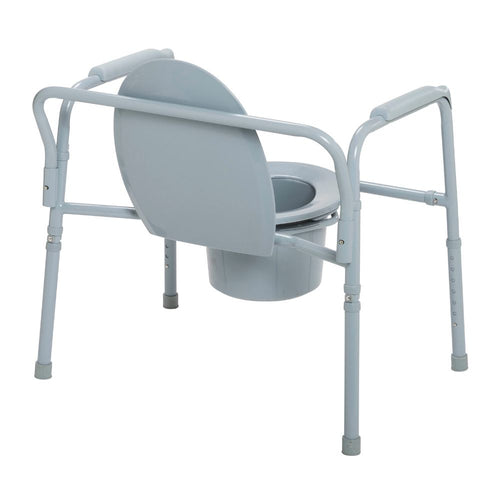 Durable Heavy Duty Bariatric Folding Bedside Commode Seat