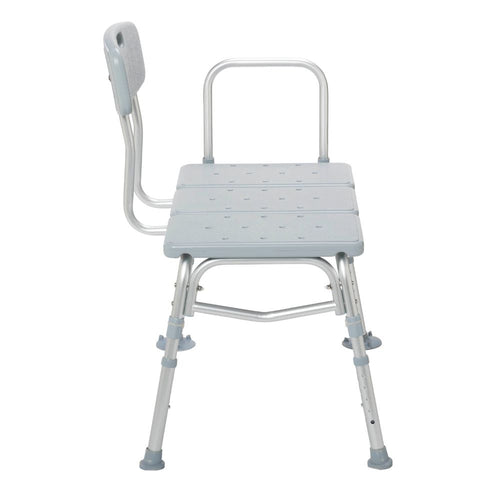 Durable Plastic Transfer Bench With Backrest