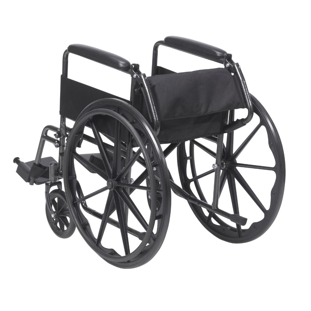 Durable Silver Sport 1 Wheelchair With Swing Away Footrest