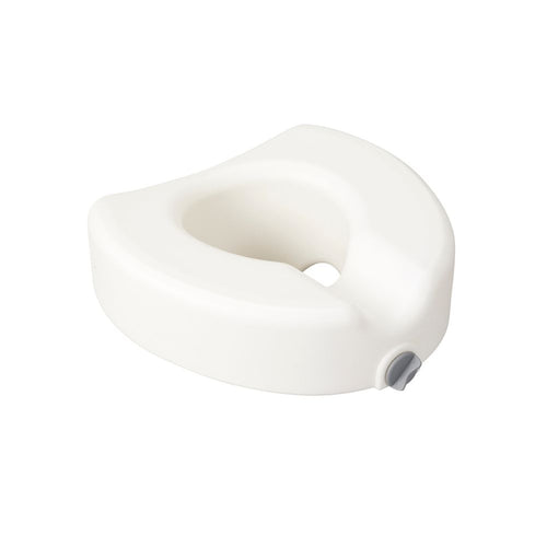 Elongated Premium Plastic Raised Toilet Seat With Lock