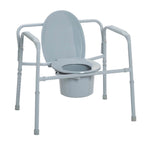 Folding Bariatric Bedside Commode Seat Heavy Duty