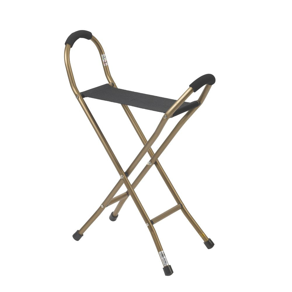 Folding Lightweight Cane With Sling Style Seat