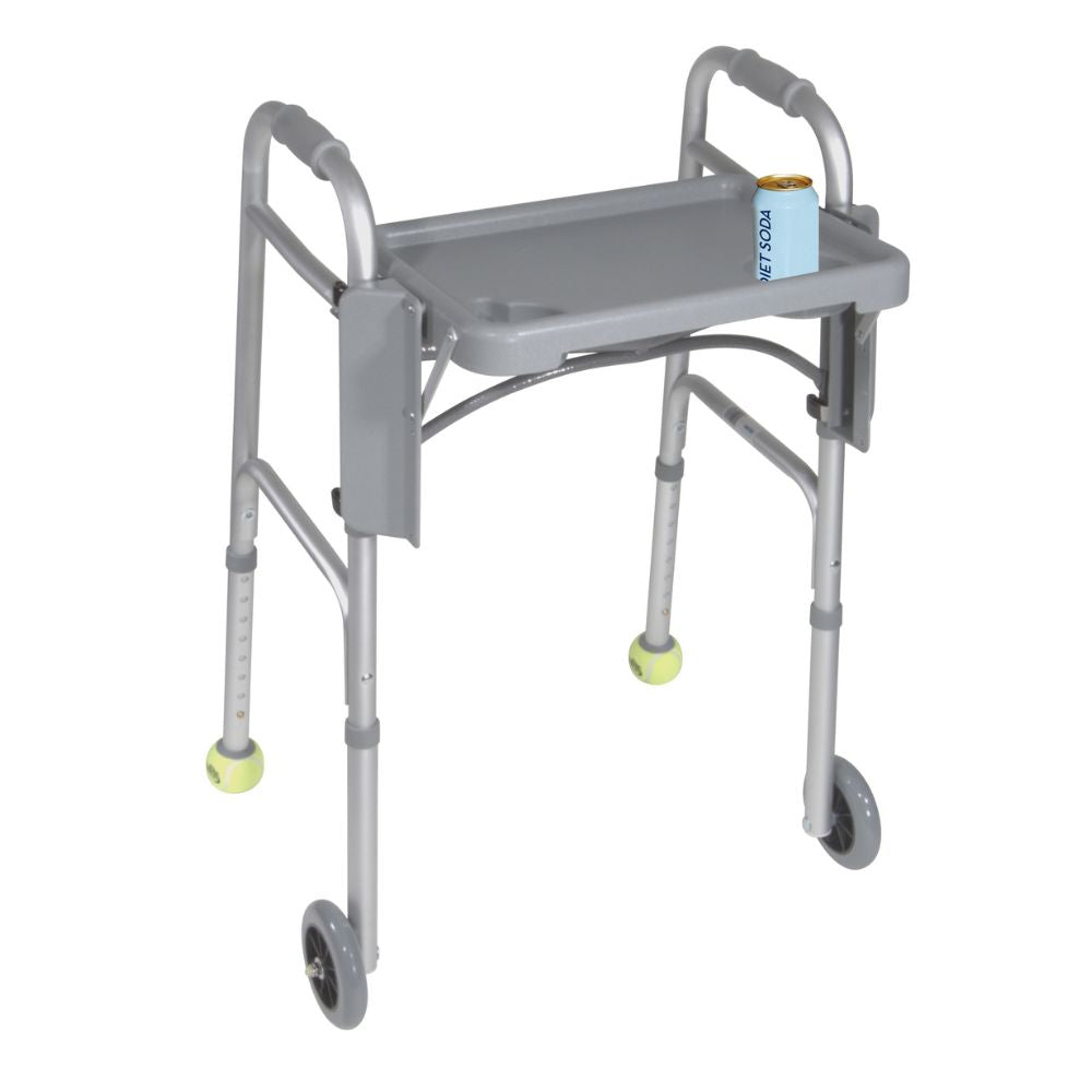 Folding Walker Tray Front View