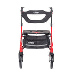 Drive Medical 102662RD-T Nitro Sprint Rollator Rolling Walker, Tall, Red