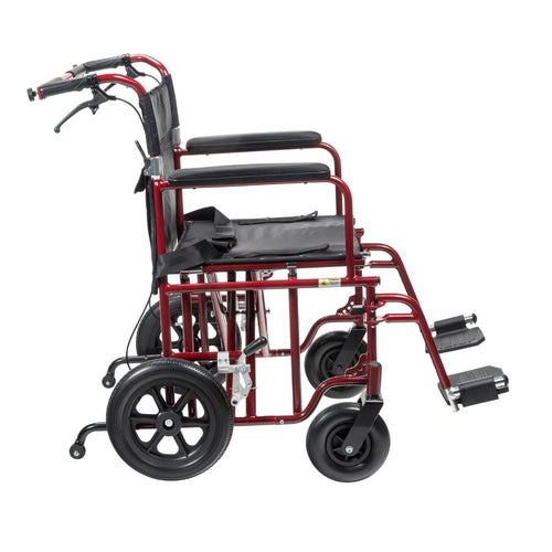 Heavy Duty Mobility Transport Chair Bariatric Support