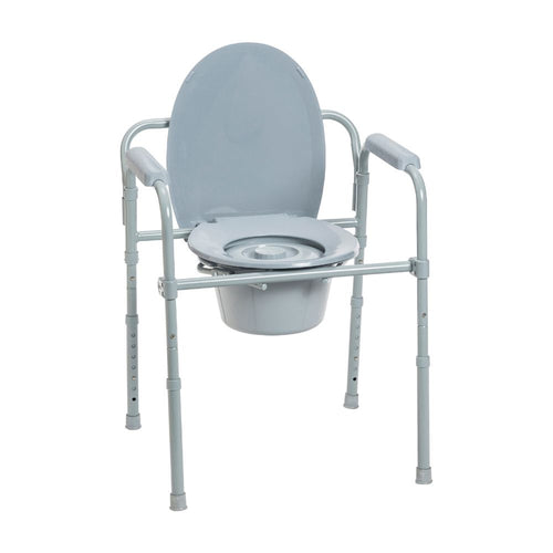 Heavy Duty Steel Folding Frame Commode