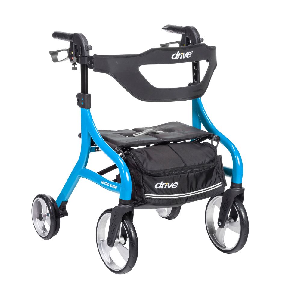 Hemi Height Rollator Nitro Sprint Rolling Walker