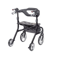 Drive Medical 102662BK Nitro Sprint Rollator Rolling Walker, Black