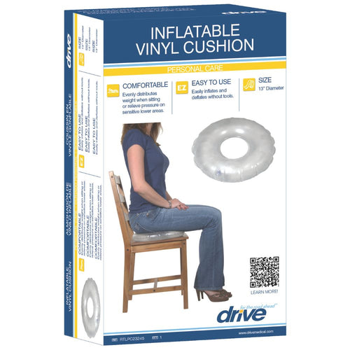 Inflatable Vinyl Ring Cushion For Comfort